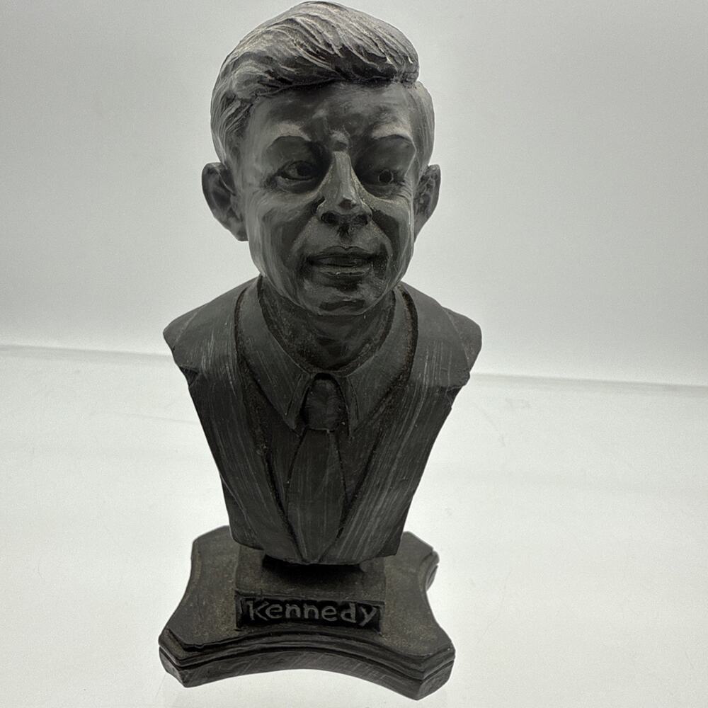 Vintage JFK President John F. Kennedy Resin Figurine 6” Tall